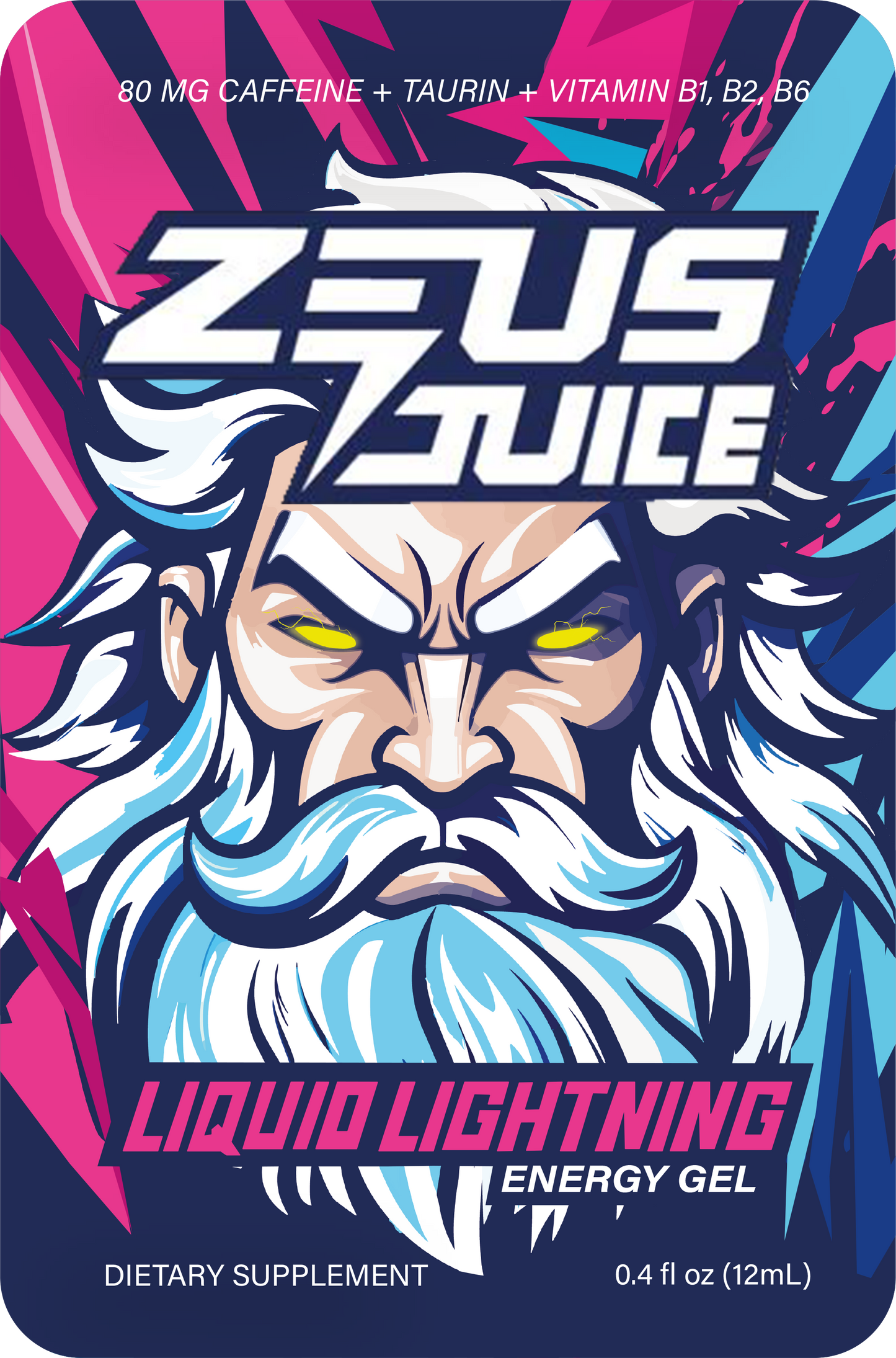 Zeus Juice Instant Energy Gel - 6 Pack