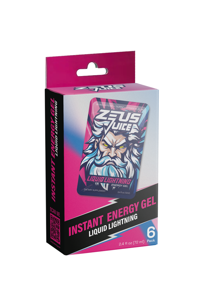 Zeus Juice Instant Energy Gel - 6 Pack