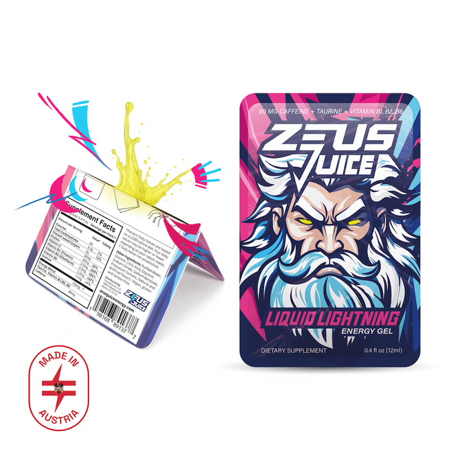 Zeus Juice Instant Energy Gel - 6 Pack