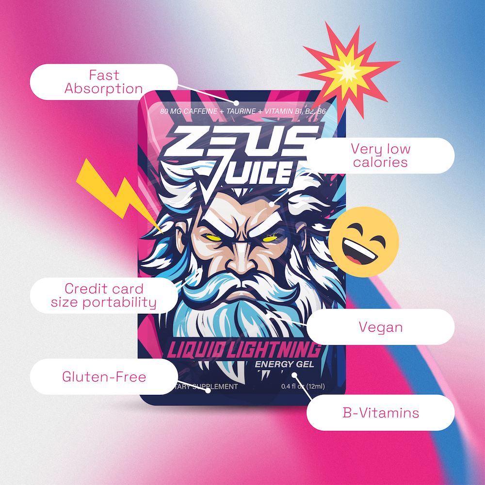 Zeus Juice Instant Energy Gel - 6 Pack